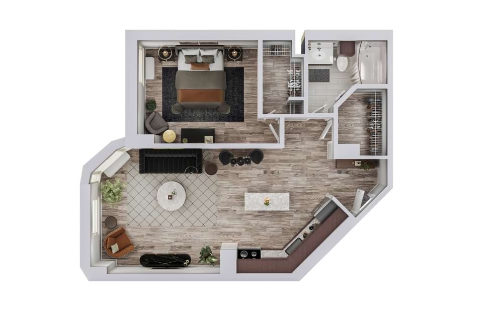 modern floor plan
