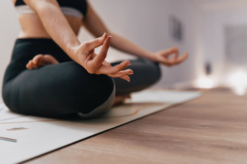 Yoga meditation pose