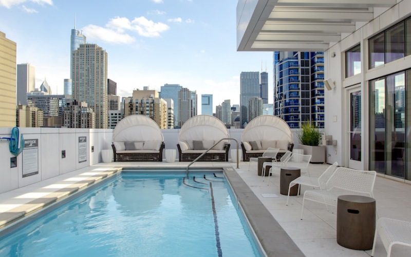 The Bush Temple Apartment Tour - 810 N Clark 60654 - 108 W Chicago 60610 - River North Apartments