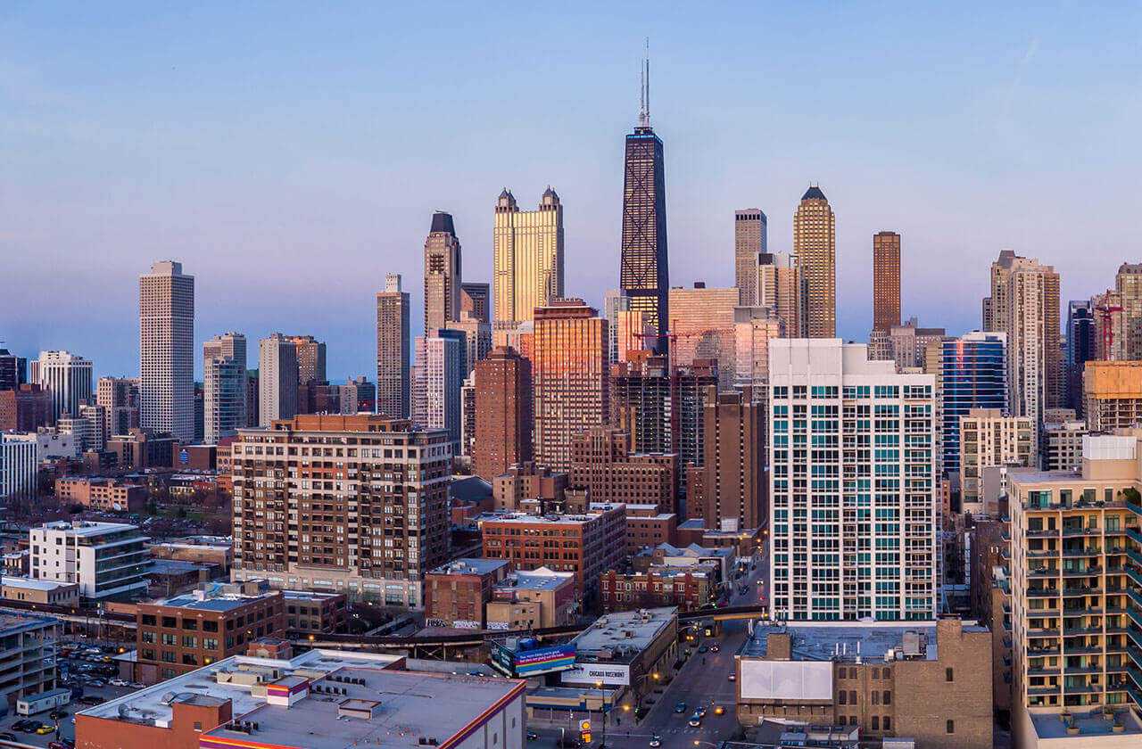 Panoramic views from The Hudson Chicago
