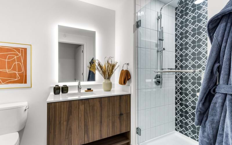 bathroom at the leo