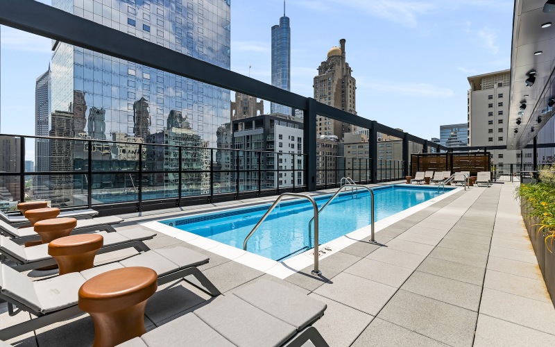 outdoor pool with views