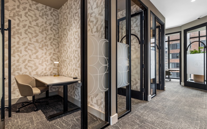 Plenty of private study rooms