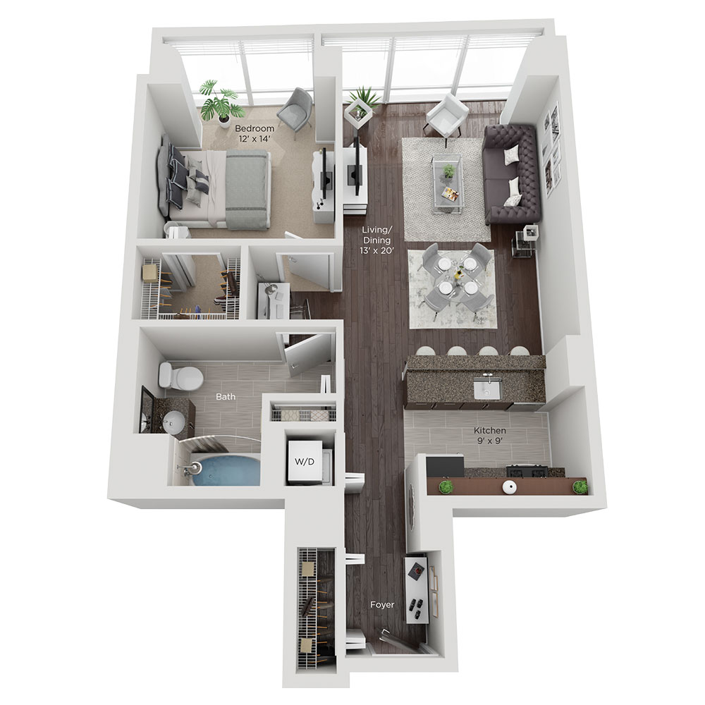 Large One Bed Style (D) Apartment for rent in Chicago